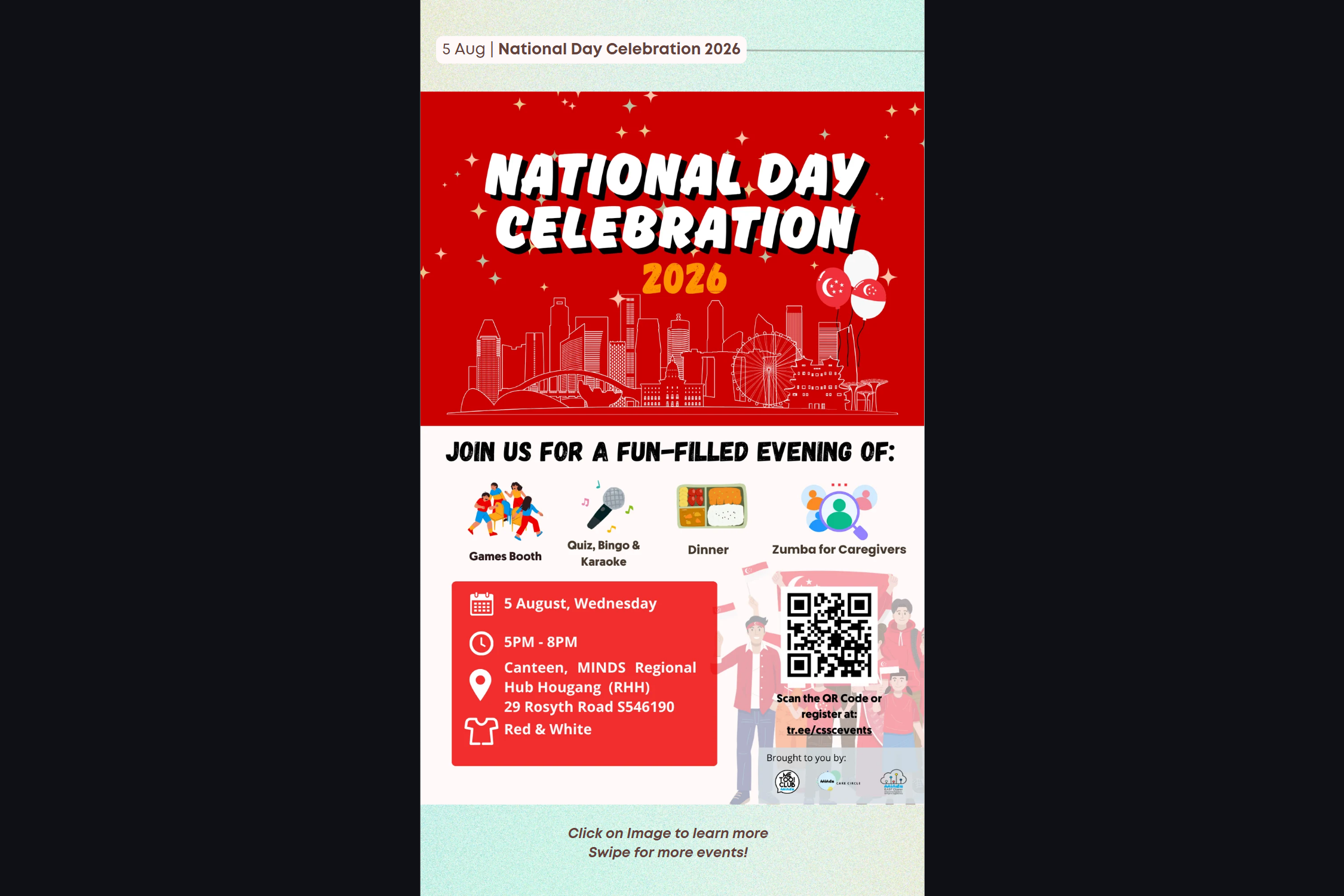 Event poster for National Day Celebration 2026